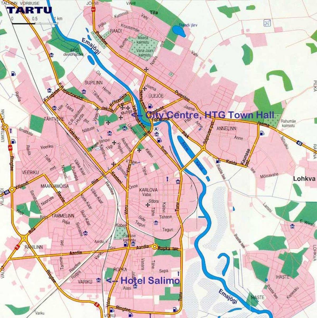 mapa de tartu Estònia