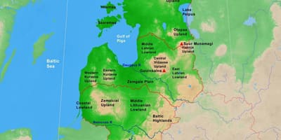Mapa d'Estònia física