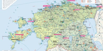 Mapa turístic Estònia